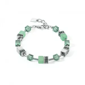 GeoCUBE® Iconic Precious Green Bracelet 4017/30-0500 Coeur De Lion Jewellery