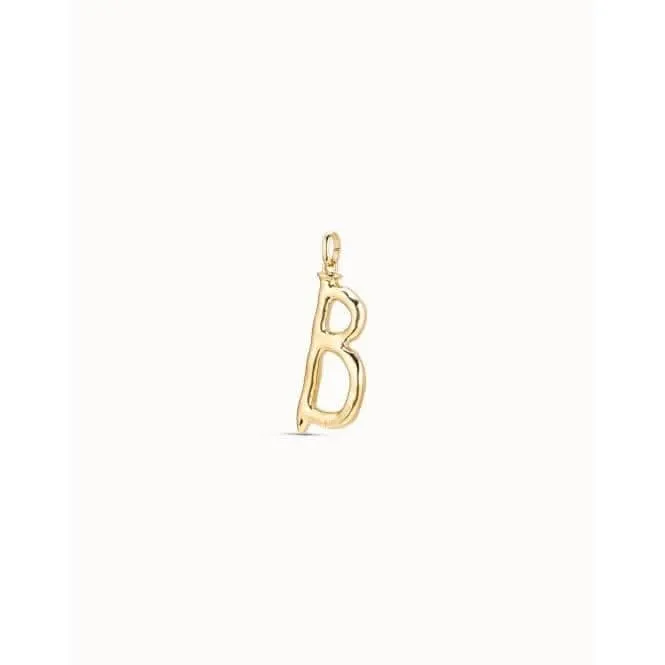 Gimme A Letter B Large Golden Metal Charm CHA0002ORO0000U Unode50 Jewelry And Accessories