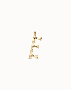 Gimme A Letter E Large Golden Metal Charm CHA0005ORO0000U Unode50 Jewelry And Accessories