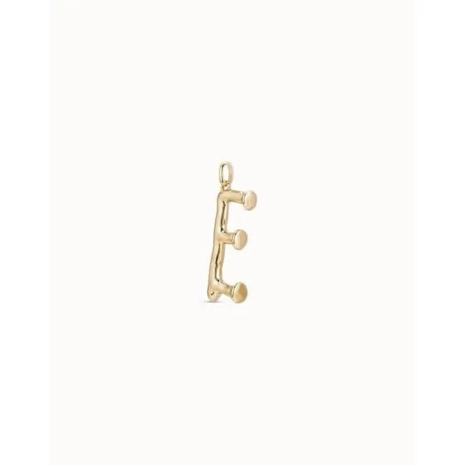 Gimme A Letter E Large Golden Metal Charm CHA0005ORO0000U Unode50 Jewelry And Accessories
