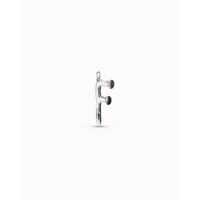 Gimme A Letter F Large Silver Metal Charm CHA0006MTL0000U Unode50 Jewelry And Accessories