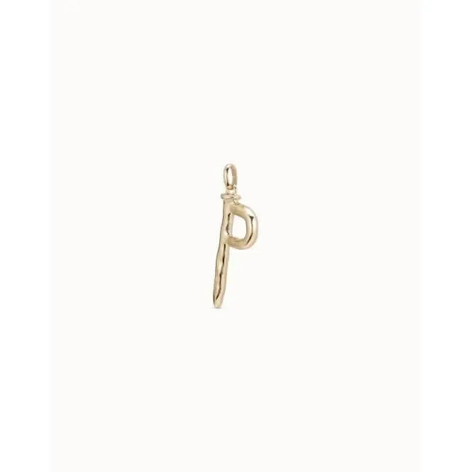 Gimme A letter P Large Golden Metal Charm CHA0016ORO0000U Unode50 Jewelry And Accessories
