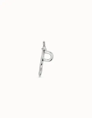 Gimme A letter P Large Silver Metal Charm CHA0016MTL0000U Unode50 Jewelry And Accessories