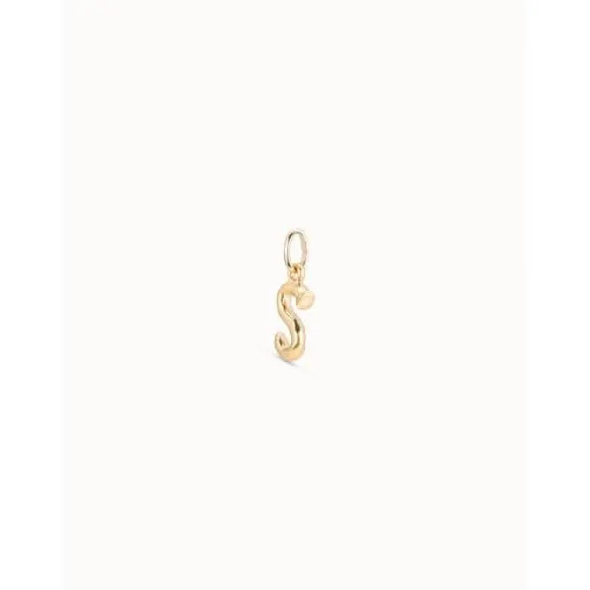 Gimme A Letter S Golden Metal Charm CHA0045ORO0000U Unode50 Jewelry And Accessories