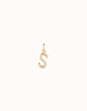 Gimme A Letter S Golden Metal Charm CHA0045ORO0000U Unode50 Jewelry And Accessories