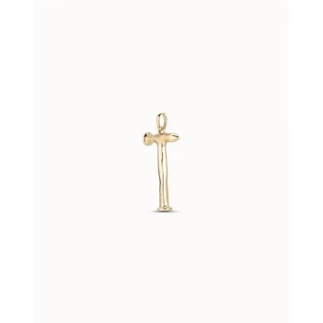 Gimme A Letter T Large Golden Metal Charm CHA0020ORO0000U Unode50 Jewelry And Accessories