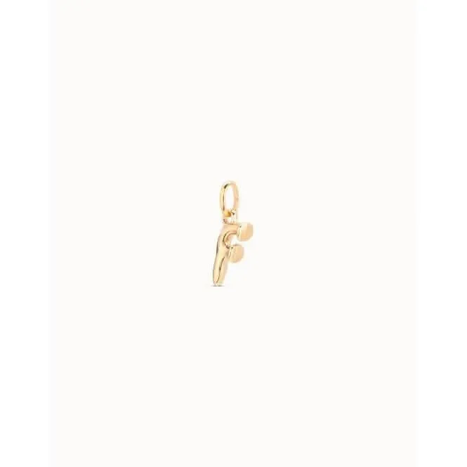 Gimme Me A Letter F Golden Metal Charm CHA0032ORO0000U Unode50 Jewelry And Accessories