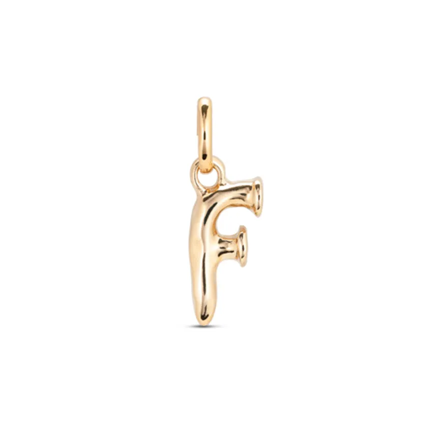 Gimme Me A Letter F Golden Metal Charm CHA0032ORO0000U Unode50 Jewelry And Accessories