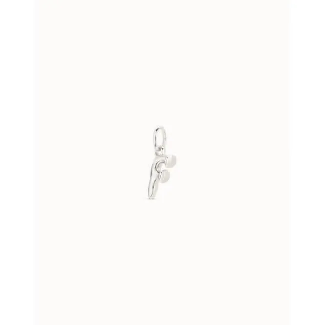 Gimme Me A Letter F Silver Metal Charm CHA0032MTL0000U Unode50 Jewelry And Accessories