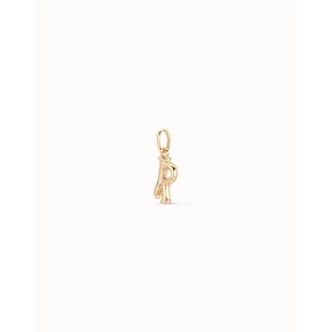 Gimme Me A Letter R Golden Metal Charm CHA0044ORO0000U Unode50 Jewelry And Accessories