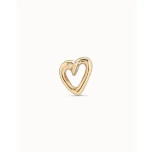 H´Art 2 Golden Metal Stud Piercing PIE0010ORO0000U Unode50 Jewelry And Accessories
