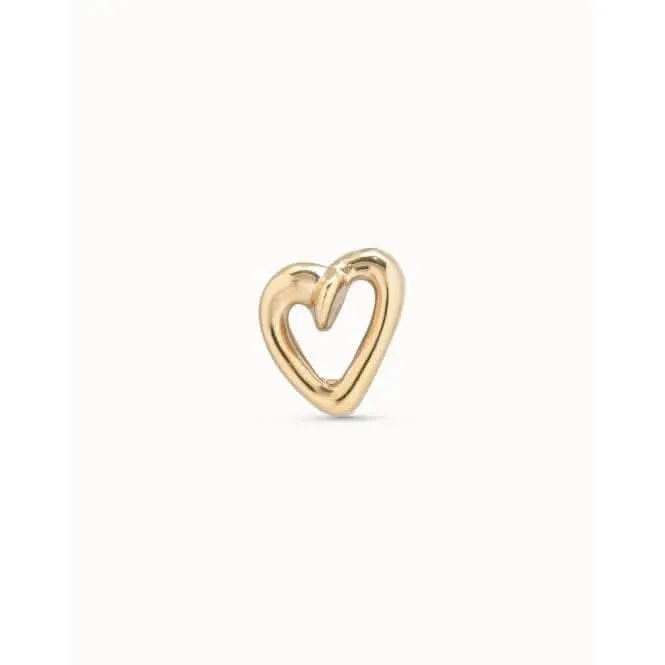 H´Art 2 Golden Metal Stud Piercing PIE0010ORO0000U Unode50 Jewelry And Accessories