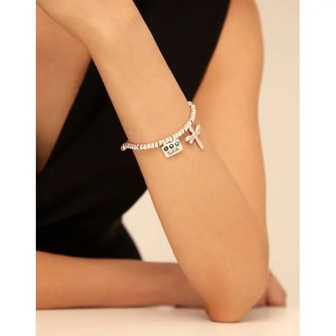 Heal-Me Blue Metal Faceted Crystal Bracelet Unode50 Jewelry And Accessories