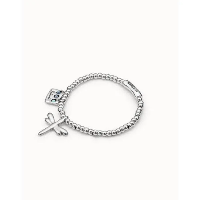 Heal-Me Blue Metal Faceted Crystal Bracelet Unode50 Jewelry And Accessories