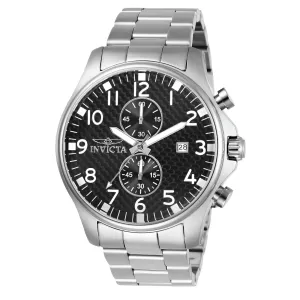 Invicta 0379 Men's Oversized Quartz Chronograph Carbon Fiber Dial Watch Invicta Men's Watches