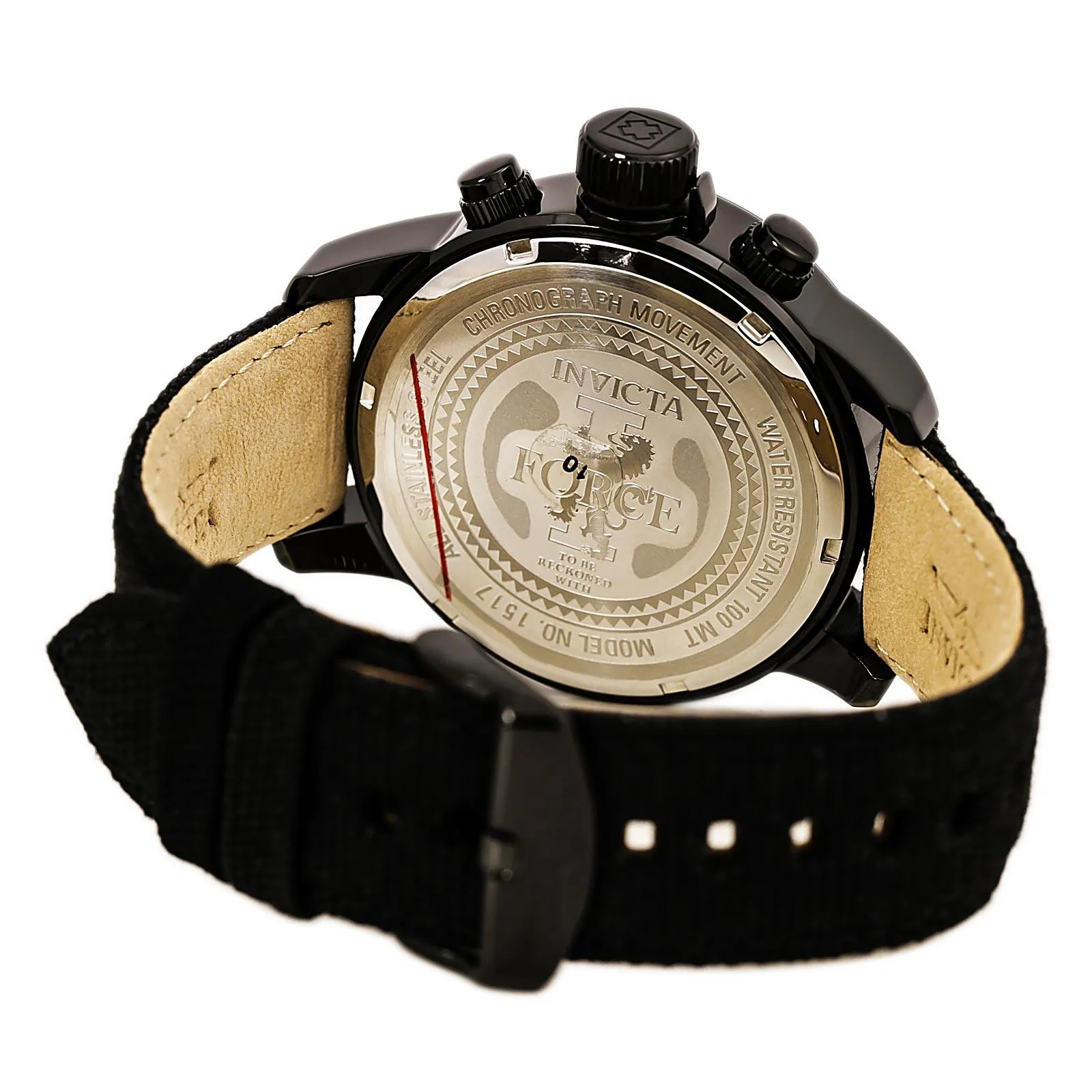 Invicta 1517 Men's Black IP 1/10 Second Lefty Chronograph Invicta Men's Watches