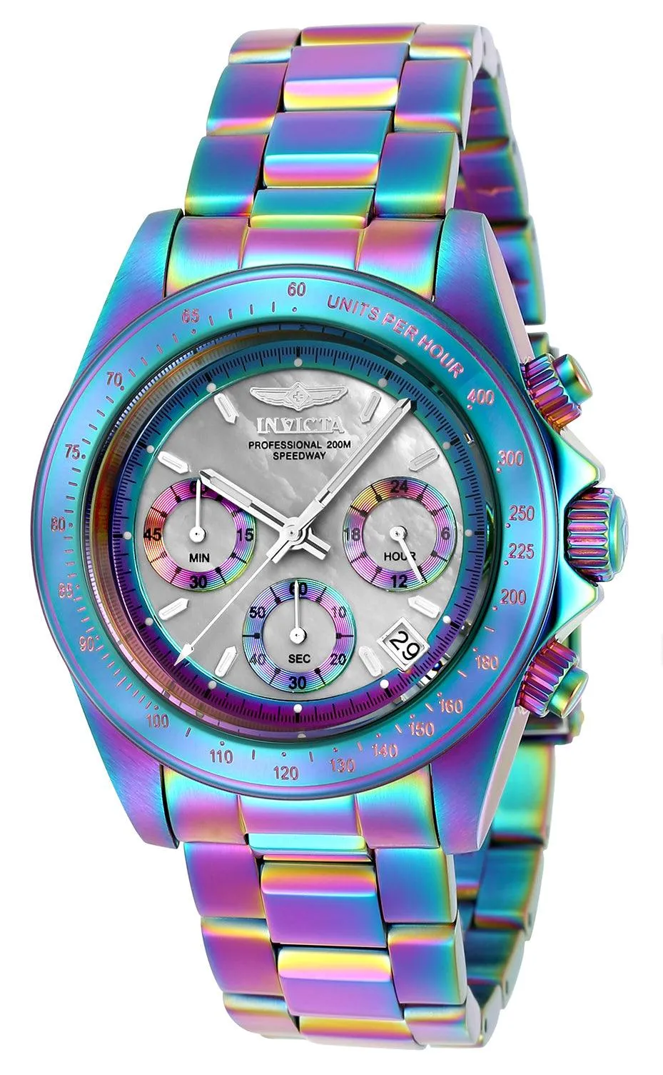 Invicta 23942 Men's Speedway MOP Dial Chronograph Date Watch Invicta Men's Watches