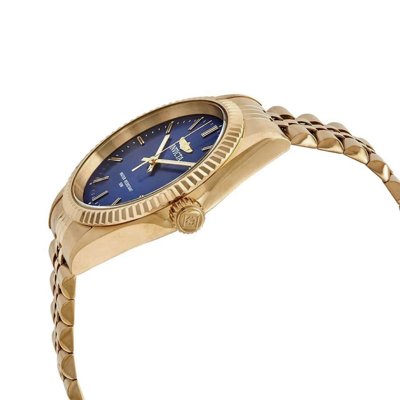 Invicta 29386 Men's Specialty Blue Dial Yellow Gold Bracelet Watch Invicta Men's Watches