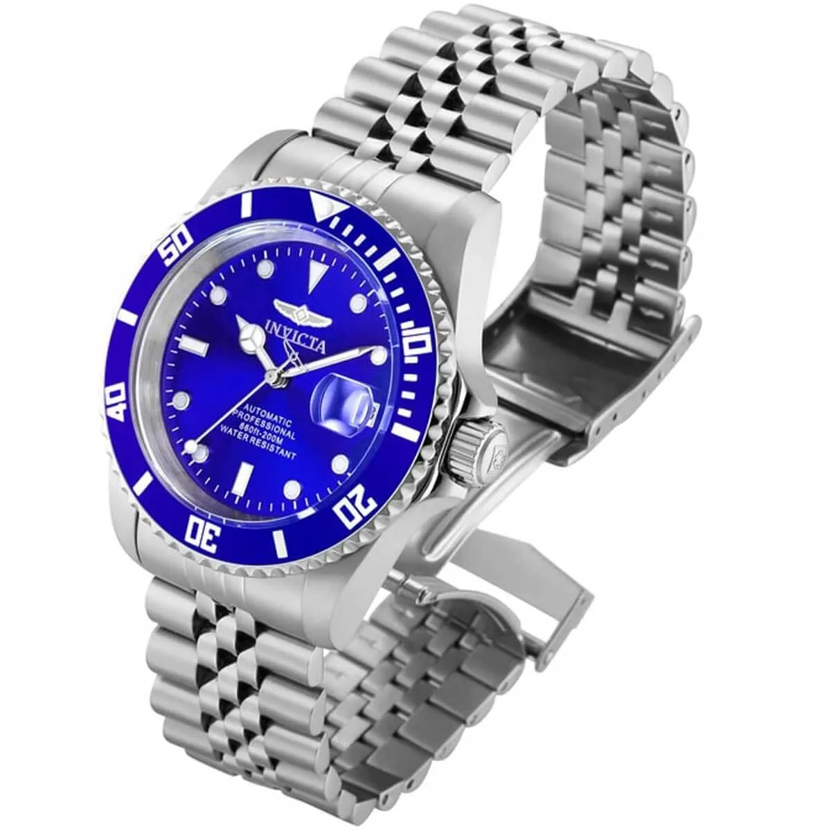 Invicta Men's Automatic Watch - Pro Diver Blue Dial Silver Tone Bracelet | 29179 Invicta Men's Watches