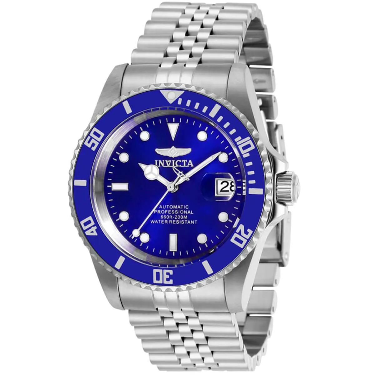 Invicta Men's Automatic Watch - Pro Diver Blue Dial Silver Tone Bracelet | 29179 Invicta Men's Watches