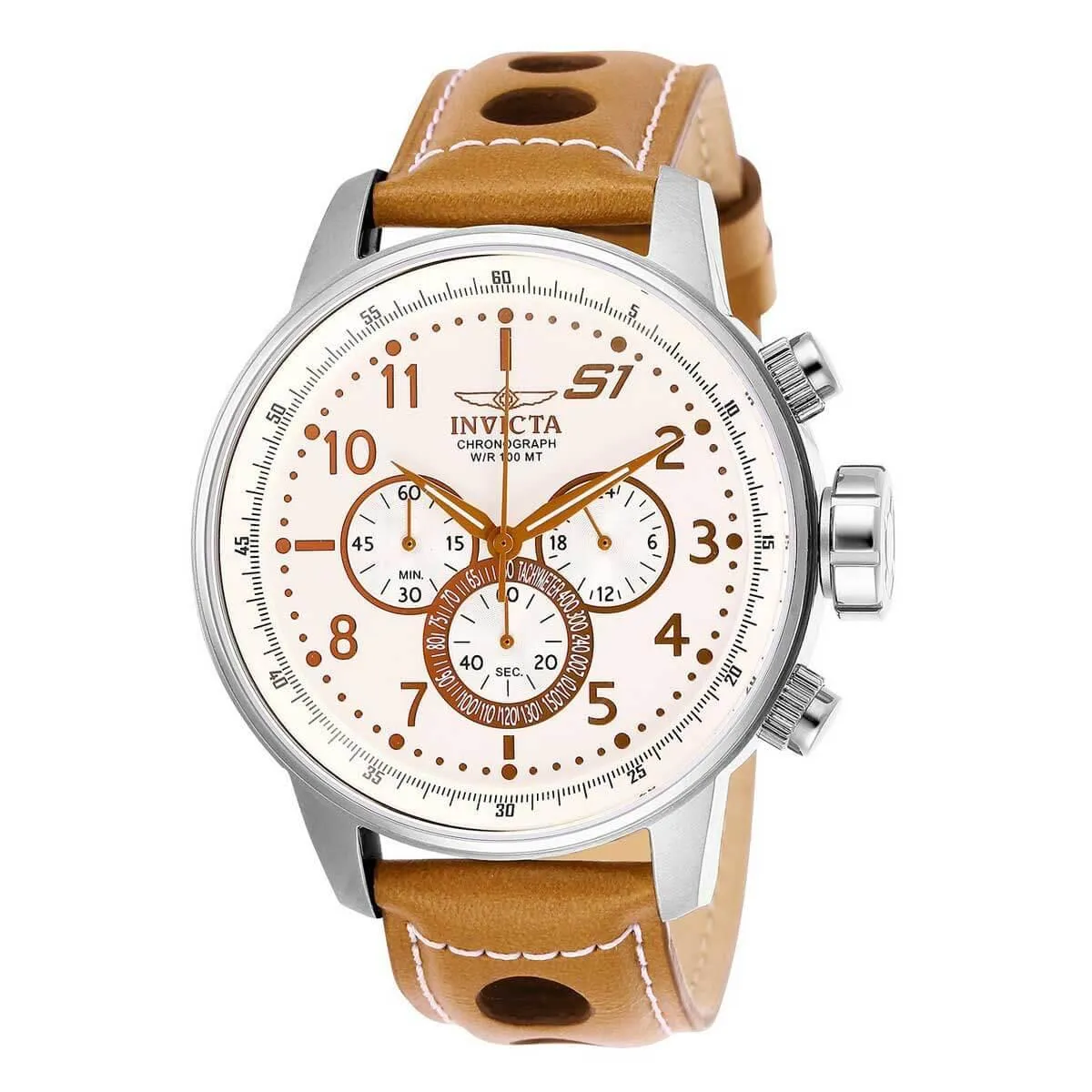 Invicta Men's Chronograph Watch - S1 Rally Light Brown Leather Strap | 25725 Invicta Men's Watches