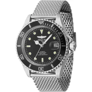 Invicta Men's Dive Watch - Pro Diver Automatic Black Dial Silver Tone Bracelet | 47720 Invicta Men's Watches