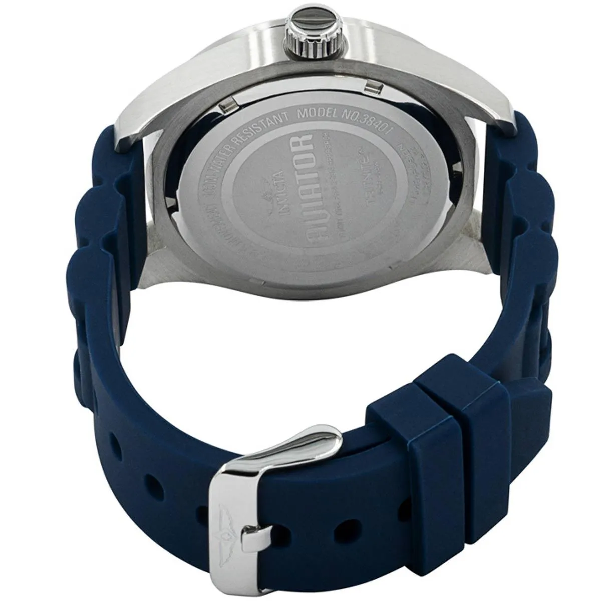 Invicta Men's Quartz Watch - Aviator Date Blue Dial Silicone Rubber Strap | 38401 Invicta Men's Watches