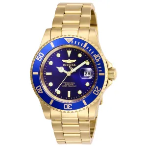 Invicta Men's Quartz Watch - Pro Diver Blue Dial Yellow Gold Bracelet | 26974 Invicta Men's Watches