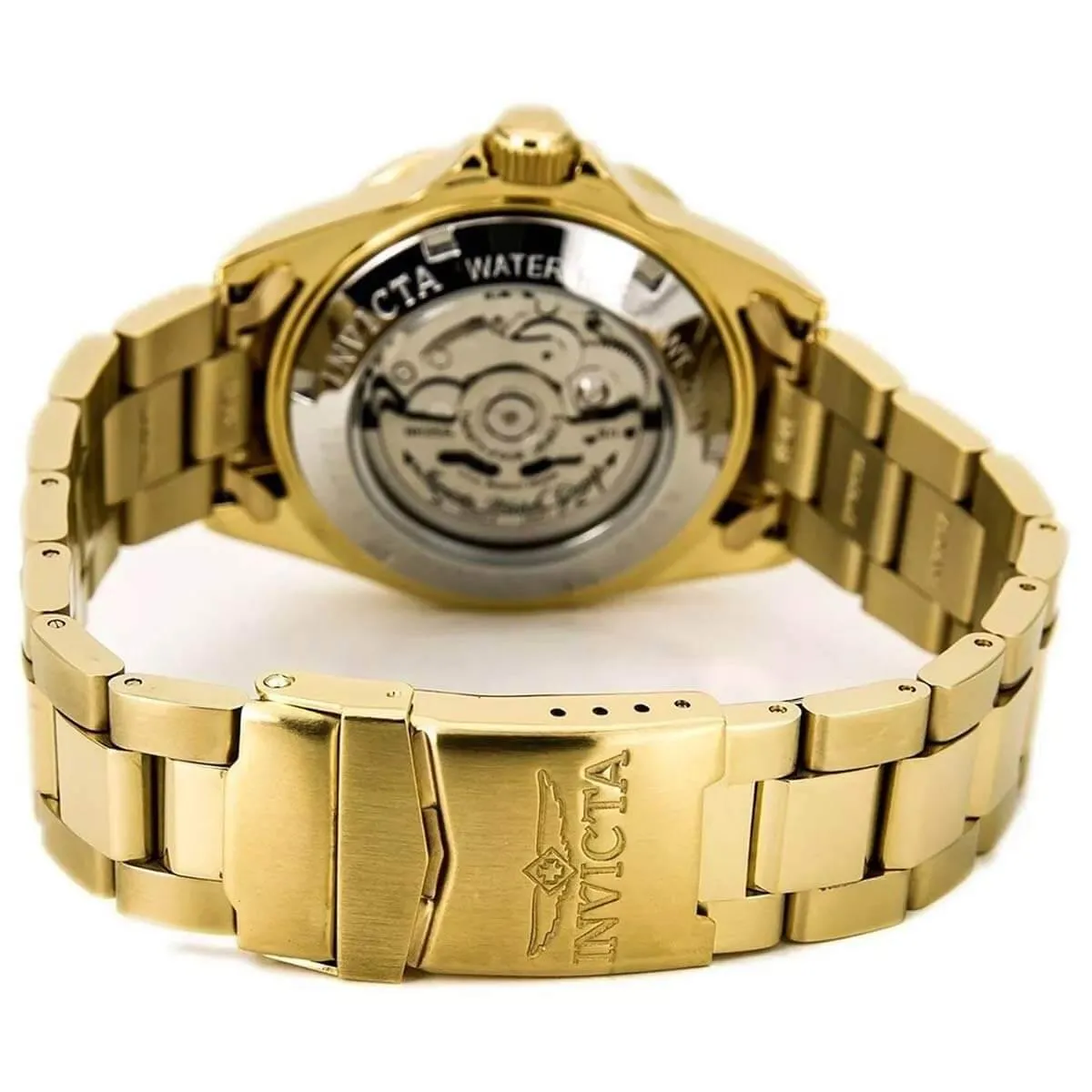 Invicta Men's Quartz Watch - Pro Diver Blue Dial Yellow Gold Bracelet | 26974 Invicta Men's Watches