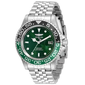 Invicta Men's Quartz Watch - Pro Diver Green Dial Stainless Steel Bracelet | 34105 Invicta Men's Watches