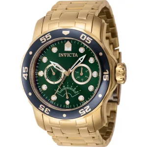 Invicta Men's Quartz Watch - Pro Diver Green/Gold Tone Rotating Bezel Bracelet | 46998 Invicta Men's Watches