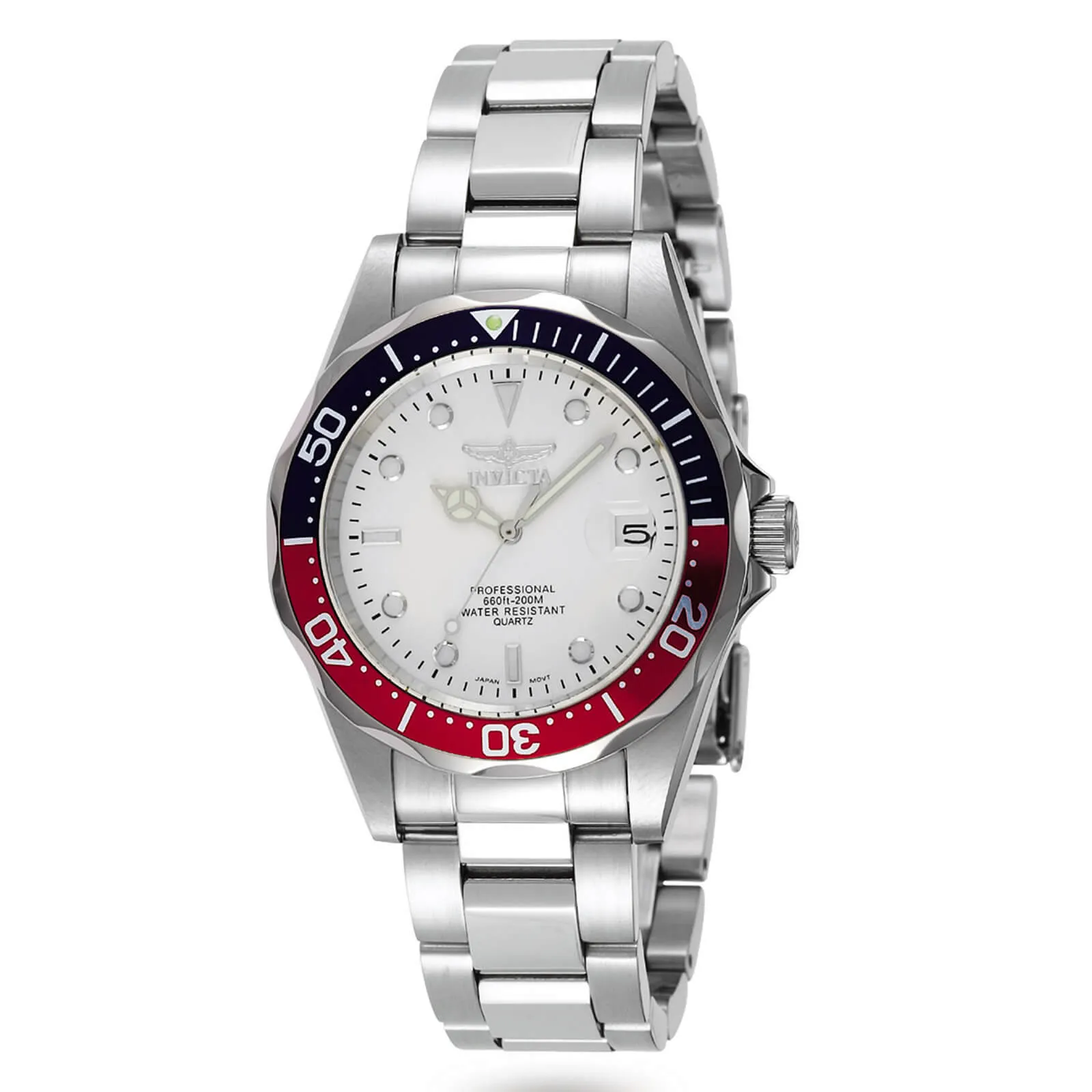 Invicta Men's Stainless Steel Watch - Pro Diver Quartz White Dial | 8933 Invicta Men's Watches