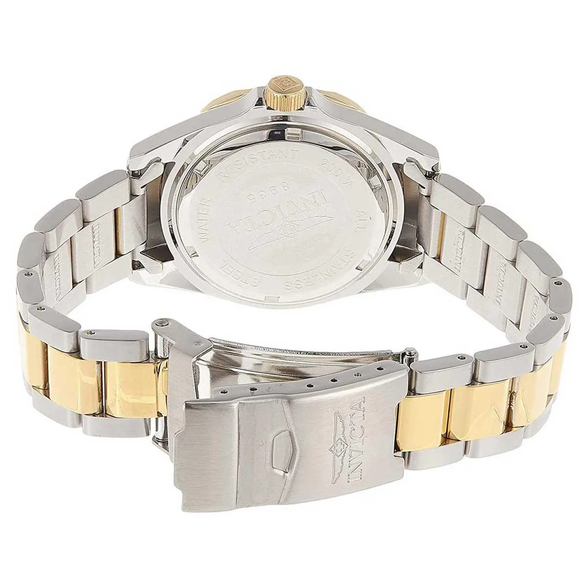 Invicta Men's Two Tone Yellow Gold Watch - Pro Diver Quartz Blue Dial Date | 8935 Invicta Men's Watches