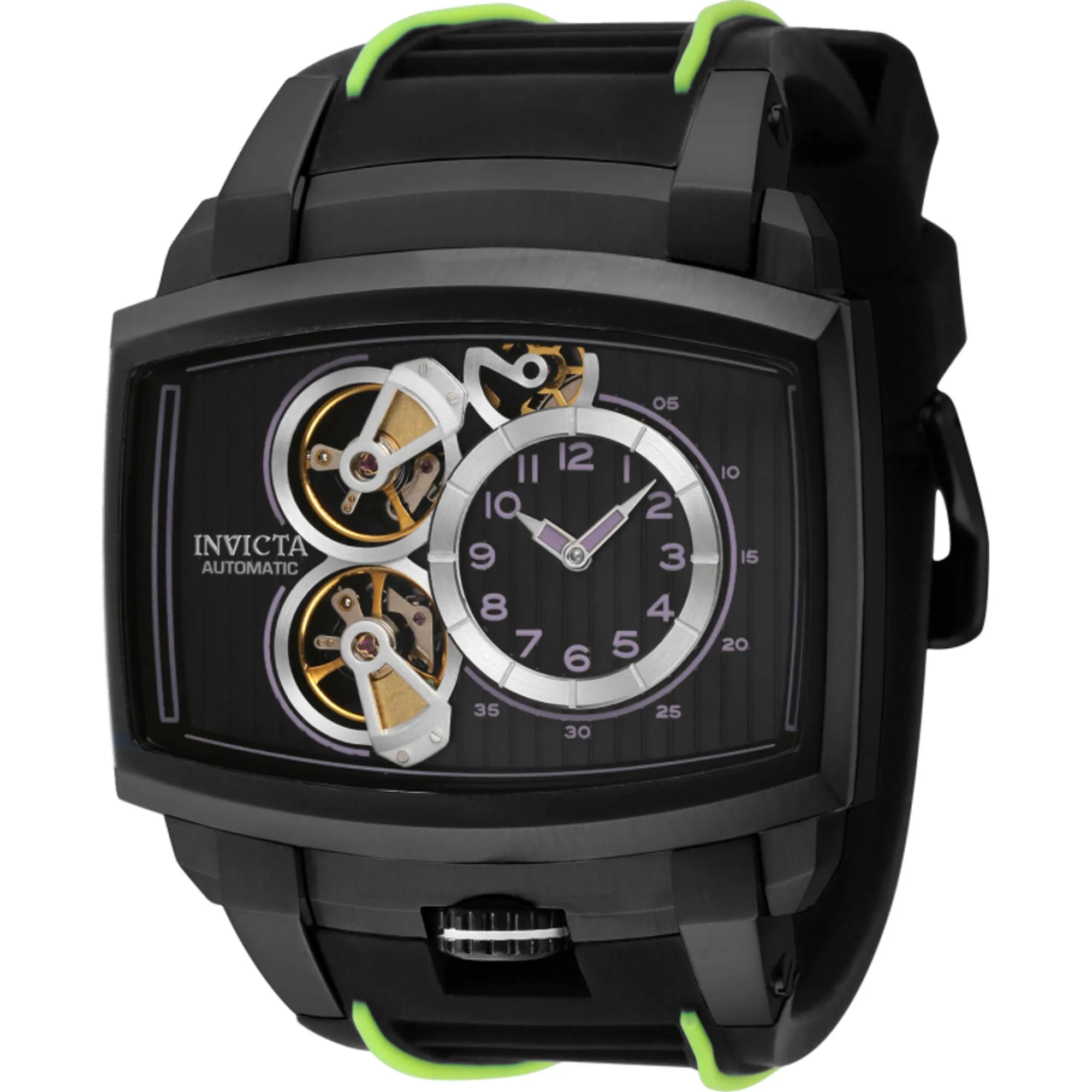 Invicta Men's Watch - Akula Automatic Black Open Heart Dial Silicone Strap | 41696 Invicta Men's Watches