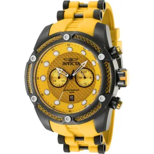 Invicta Men's Watch - Bolt Quartz Yellow Dial Steel and Silicone Strap Date | 42295 Invicta Men's Watches