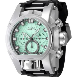 Invicta Men's Watch - Bolt Zeus Magnum Quartz Chrono Silver and Black Strap | 47530 Invicta Men's Watches