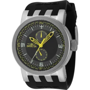 Invicta Men's Watch - DNA Compass Quartz Grey and Black Dial Silicone Strap | 44225 Invicta Men's Watches