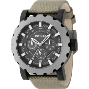 Invicta Men's Watch - I-Force Fixed Bezel Black Dial Green Strap Day-Date | 47588 Invicta Men's Watches