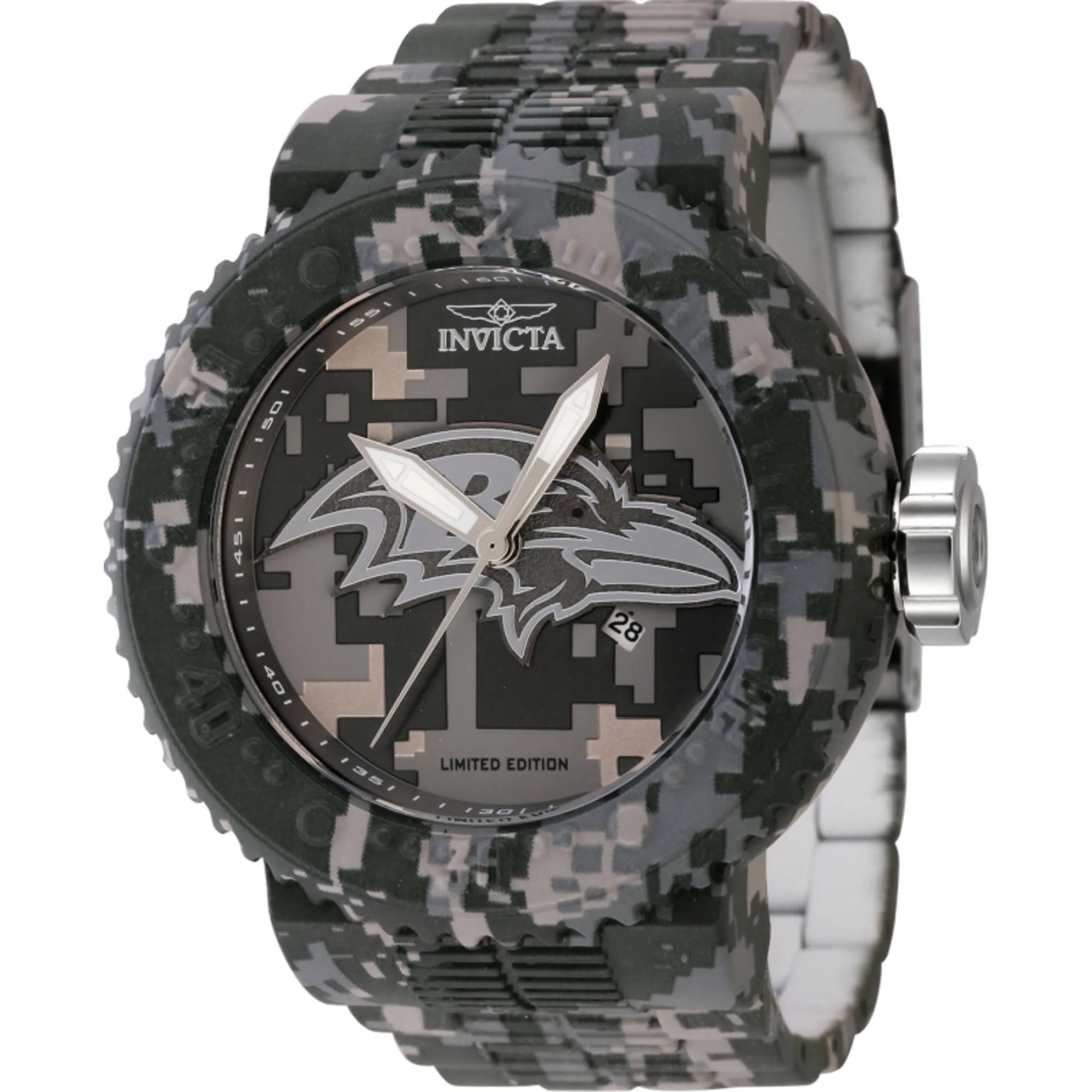 Invicta Men's Watch - NFL Baltimore Ravens Quartz Stainless Steel Bracelet | 45108 Invicta Men's Watches