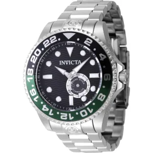 Invicta Men's Watch - Pro Diver Automatic Black Dial Silver Steel Bracelet | 47296 Invicta Men's Watches