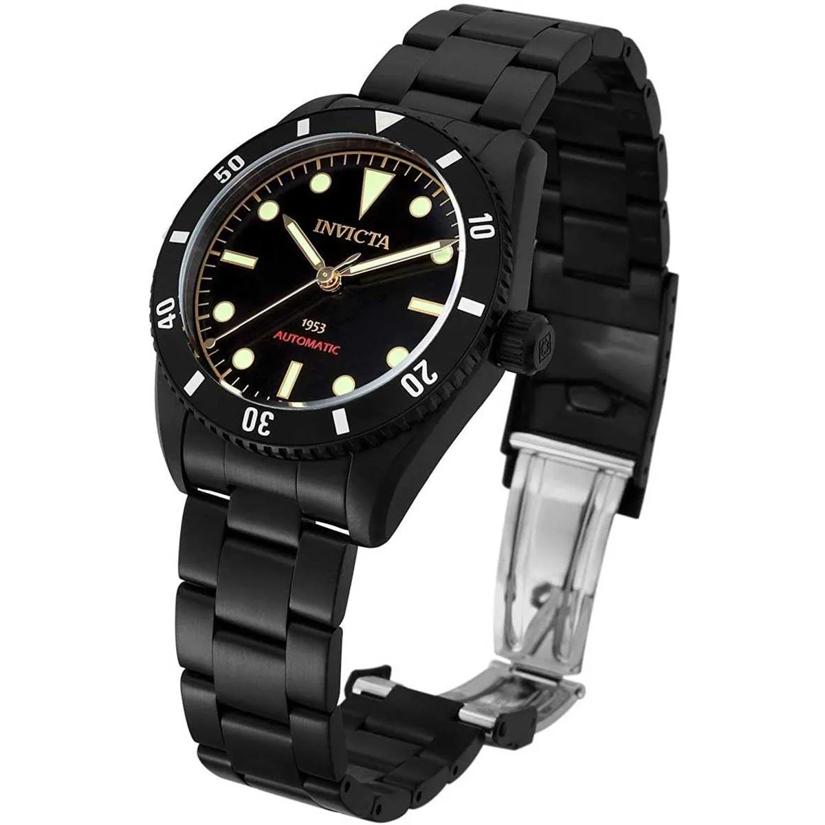 Invicta Men's Watch - Pro Diver Automatic Black Stainless Steel Bracelet | 34337 Invicta Men's Watches