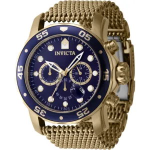 Invicta Men's Watch - Pro Diver Chronograph Blue Dial Yellow Gold Bracelet | 47239 Invicta Men's Watches