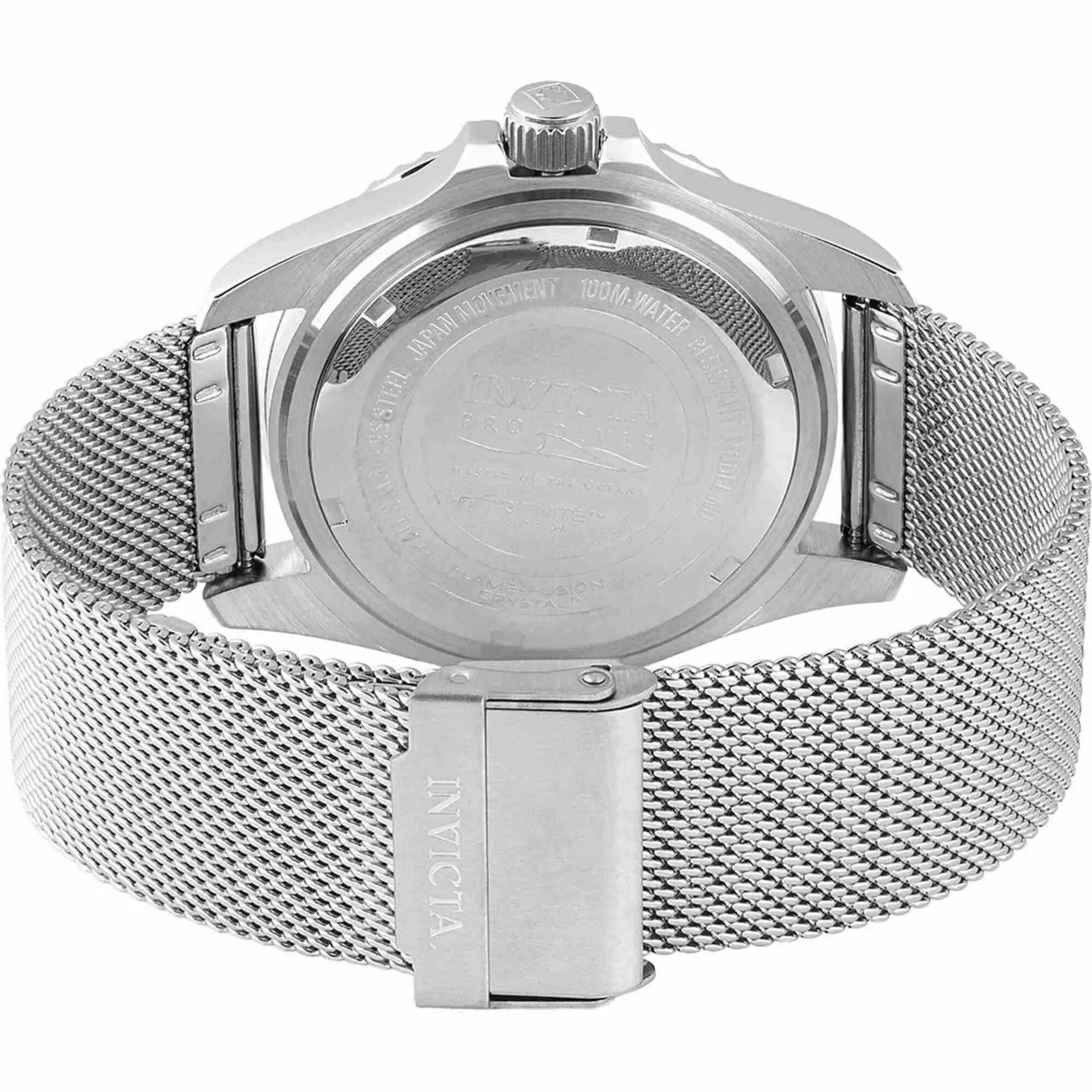 Invicta Men's Watch - Pro Diver Green Dial Stainless Steel Mesh Bracelet | 47174 Invicta Men's Watches