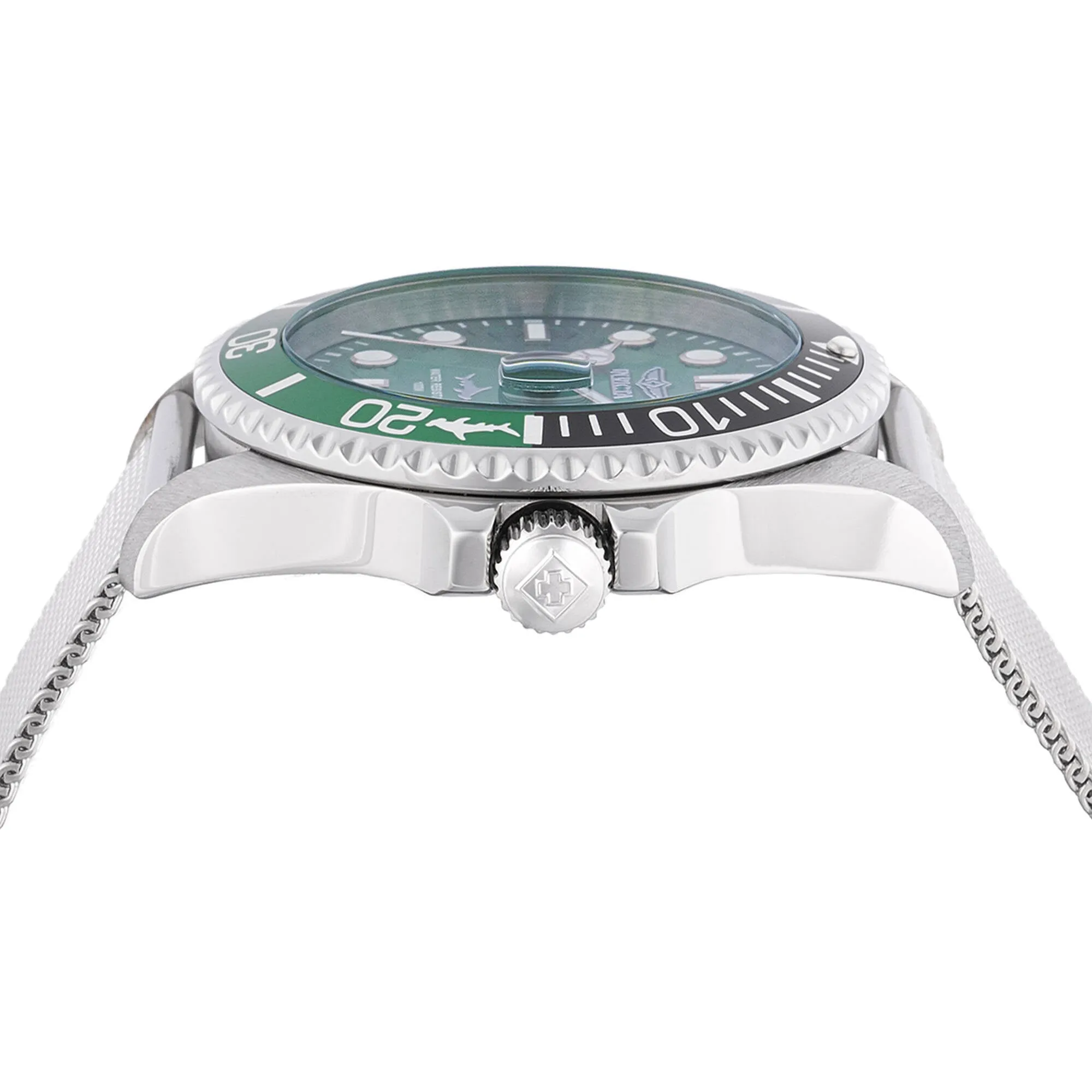 Invicta Men's Watch - Pro Diver Green Dial Stainless Steel Mesh Bracelet | 47174 Invicta Men's Watches