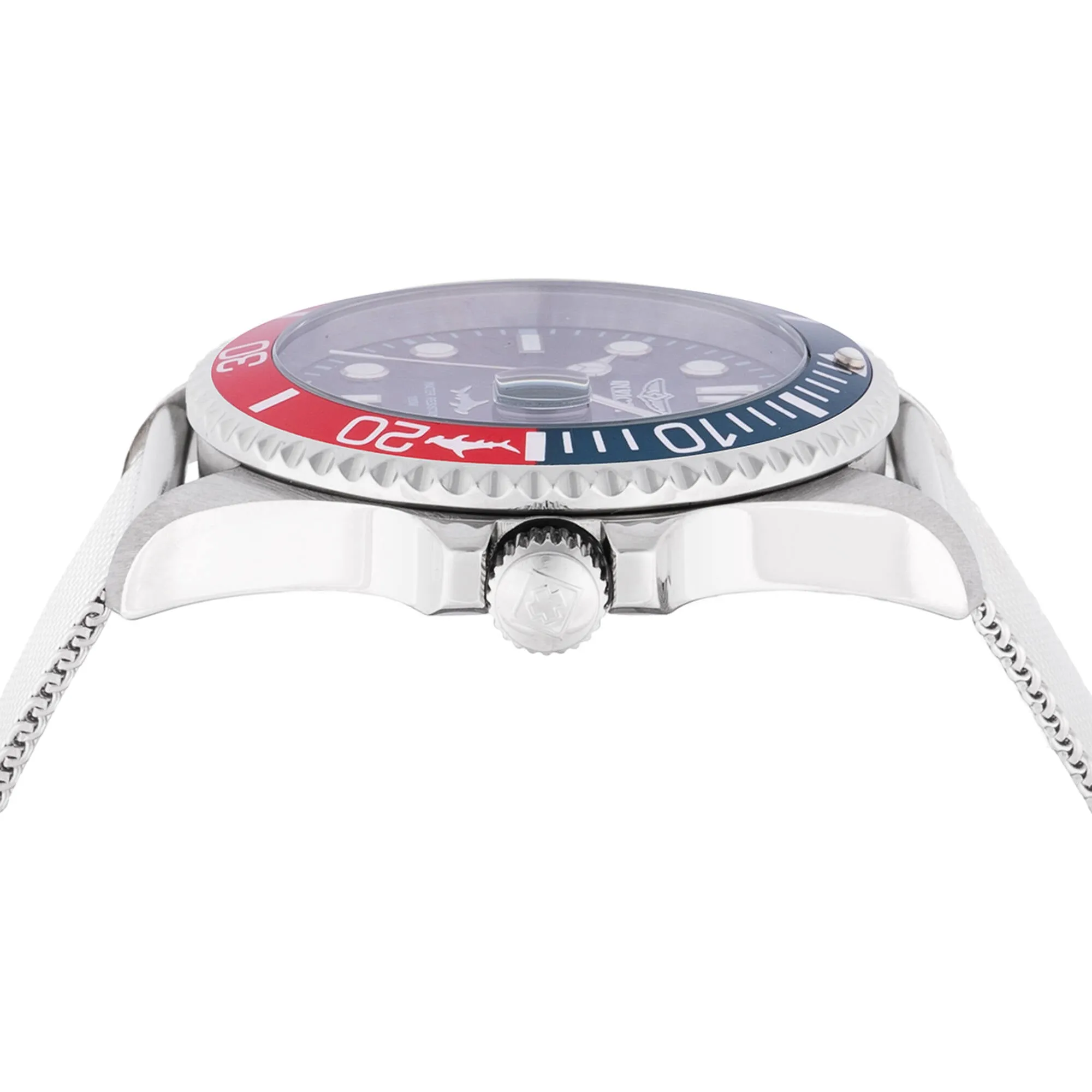 Invicta Men's Watch - Pro Diver Quartz Blue Dial Silver Mesh Bracelet Date | 47175 Invicta Men's Watches