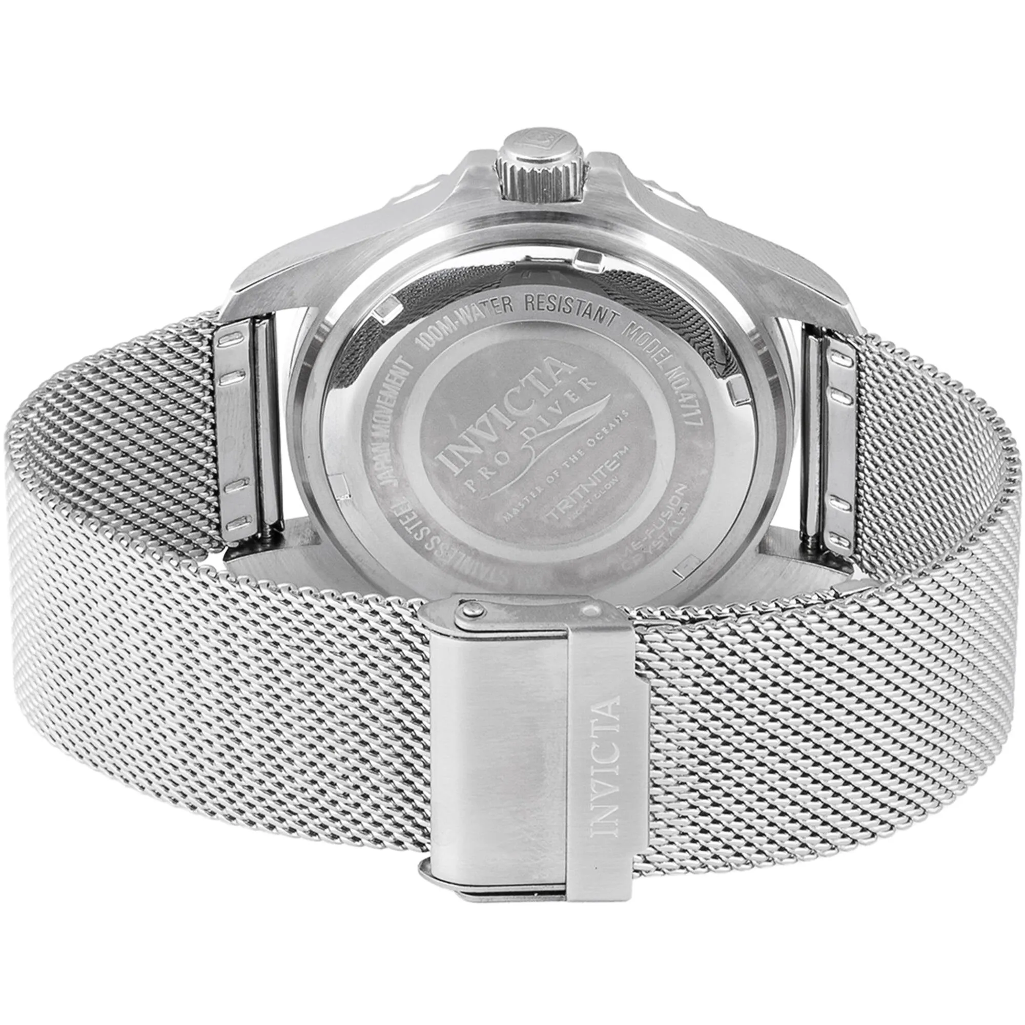 Invicta Men's Watch - Pro Diver Quartz Blue Dial Silver Mesh Bracelet Date | 47175 Invicta Men's Watches