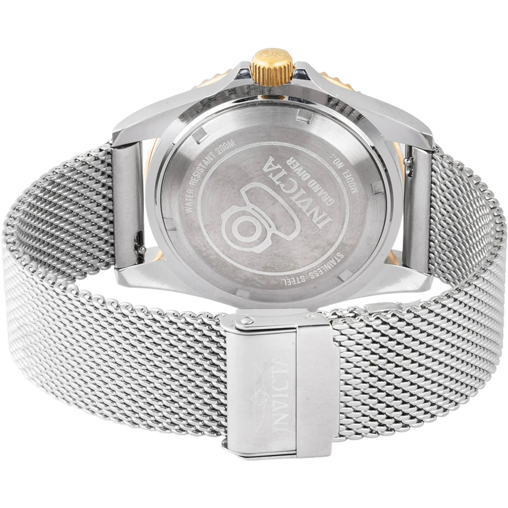 Invicta Men's Watch - Pro Diver Quartz Gold Tone Dial Silver Steel Bracelet | 48216 Invicta Men's Watches