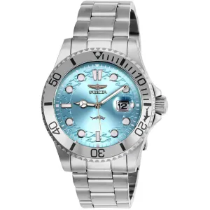 Invicta Men's Watch - Pro Diver Quartz Light Blue Dial Steel Bracelet | 44715 Invicta Men's Watches
