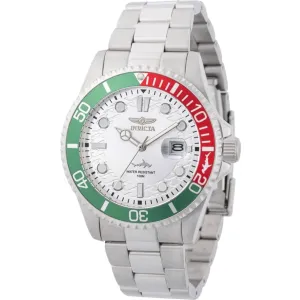 Invicta Men's Watch - Pro Diver Quartz Red and Green Rotating Bezel Bracelet | 44714 Invicta Men's Watches