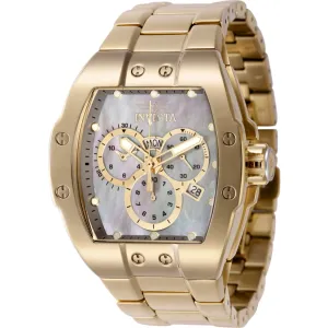 Invicta Men's Watch - S1 Rally Quartz Platinum MPP Dial Yellow Gold Bracelet | 45702 Invicta Men's Watches
